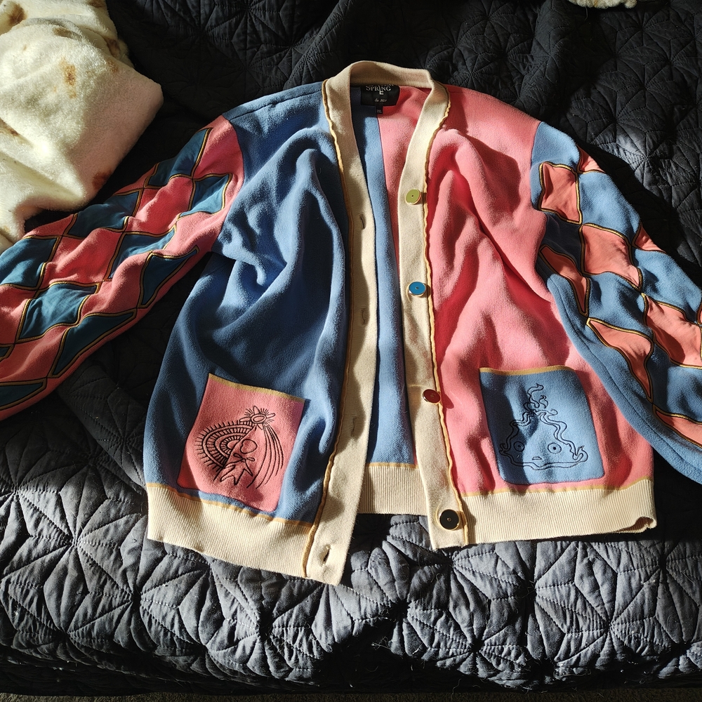 Colorful Patchwork Cardigan